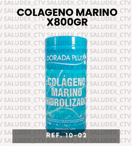 1002 POLVO COLAGENO MARINO HIDROLIZADO x800GR DORADA PLUS
