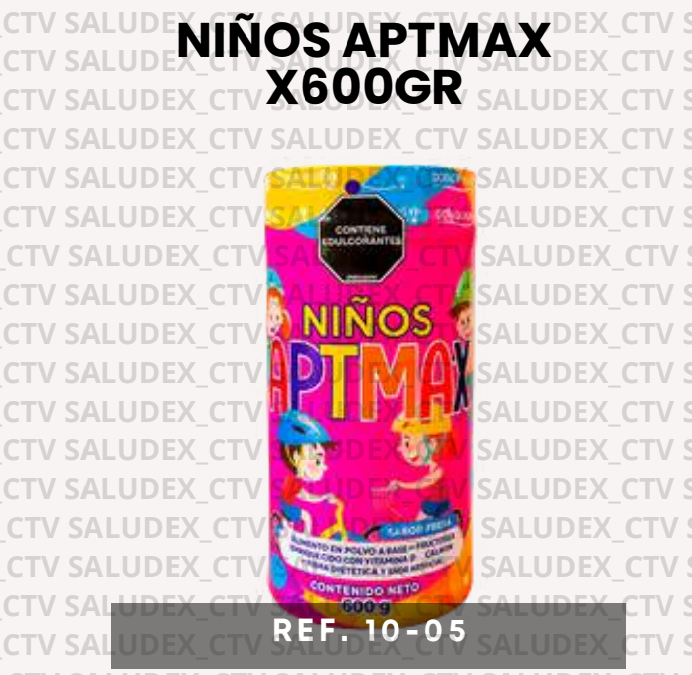 1005 POLVO NIÑOS APTMAX X600gr DORADA PLUS