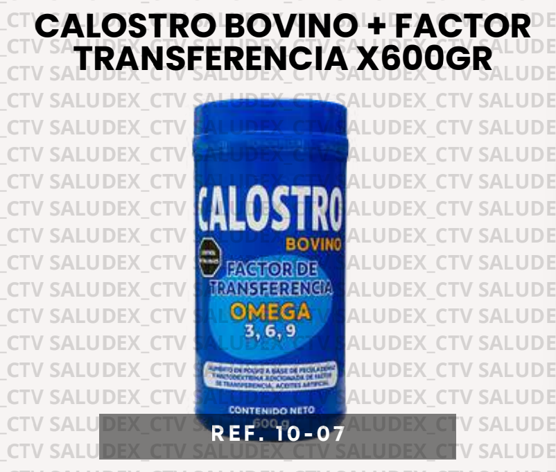 1007 POLVO CALOSTRO BOVINO X600gr DORADA PLUS