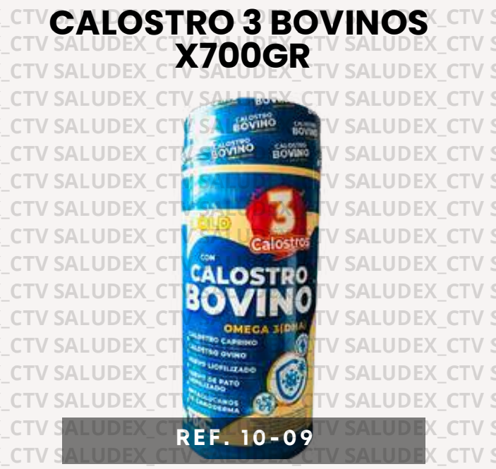 1009 POLVO CALOSTRO BOVINO GOLD 3 CALOSTROS + OMEGA 3 X700gr