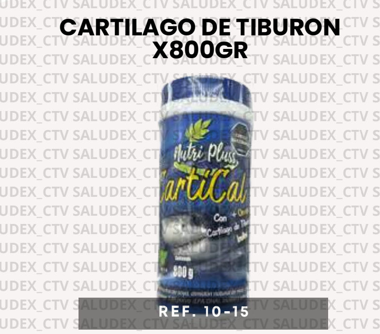 1015 POLVO CARTICAL CARTILAGO DE TIBURON X800gr HR NUTRIPLUSS