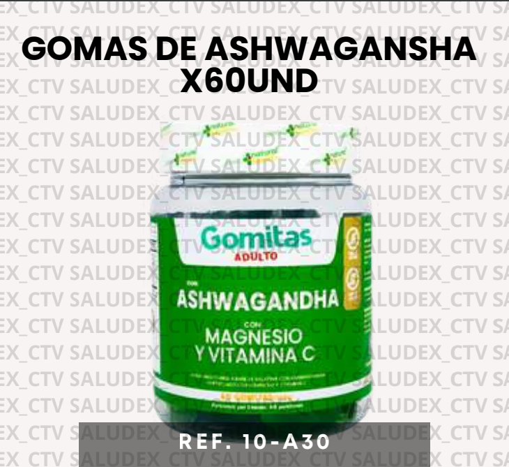 10A30 GOMAS DE ASHWAGANDHA X60UND