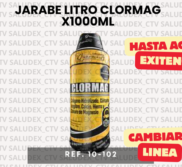 10102 JARABE LITRO CLORMAG x1000ml NATURALPLAST