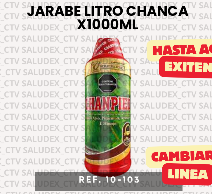 10103 JARABE LITRO CHANPIED x1000ml NATURALPLAST