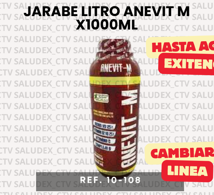 10108 JARABE LITRO ANEVIT M X1000ML NATURAL PLAST