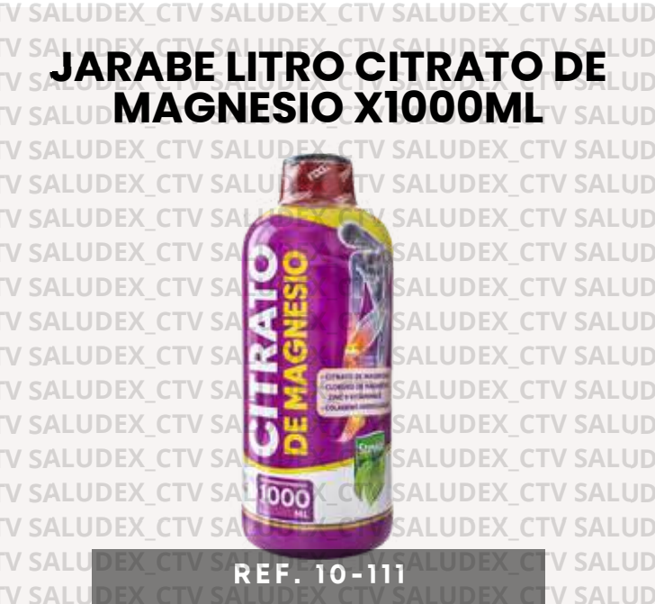 10111 JARABE LITRO CITRATO DE MAGNESIO x1000ml