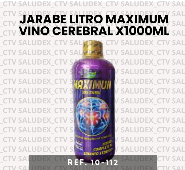 10112 JARABE LITRO MAXIMUN VINO CEREBRAL x1000ml HR