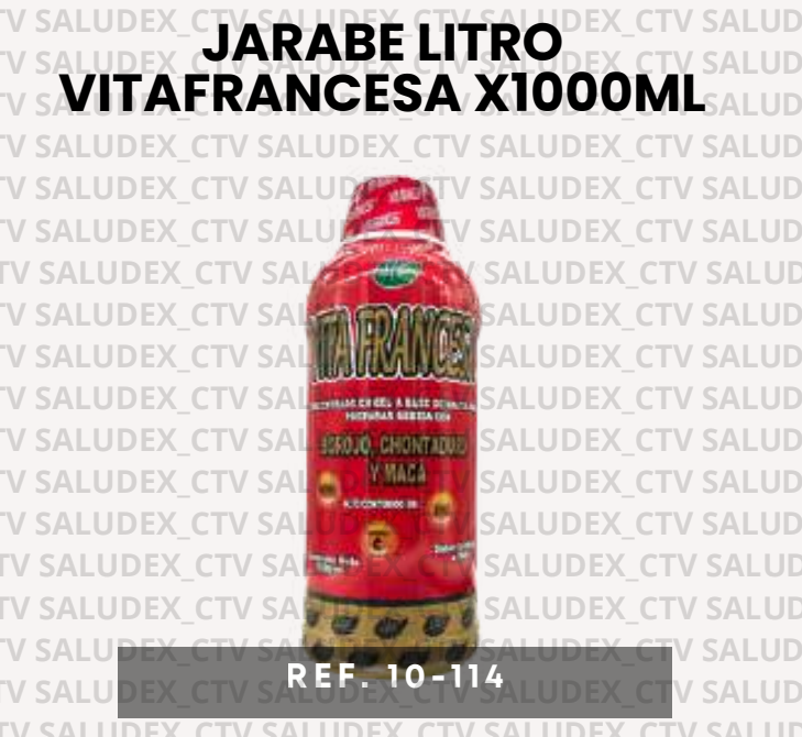 10114 JARABE LITRO VITAFRANCESA x1000ml HR