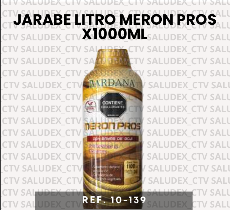 10139 JARABE LITRO MERONPROS X1000ML NATURALPLAST
