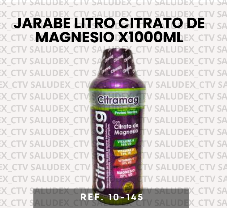 10145 JARABE LITRO CITRAMAG CITRATO DE MAGNESIO X1000ML NATURALPLAST