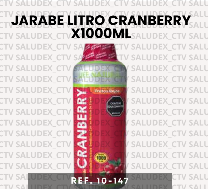 10147 JARABE LITRO CRANBERRY X1000ML NATURALPLAST