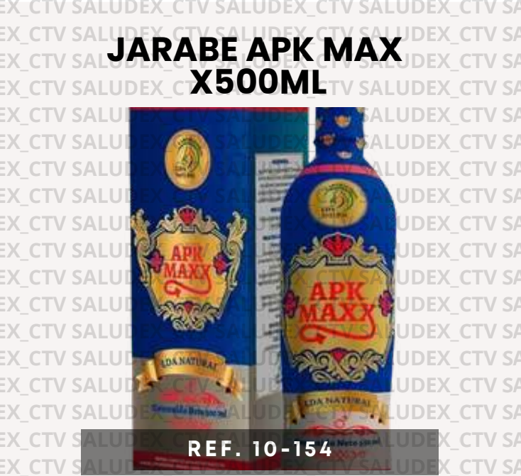 10154 JARABE APK MAX X500ML