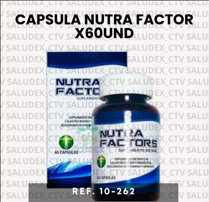 10262 CAPSULA NUTRA FACTORS X60UND IMPROFARME