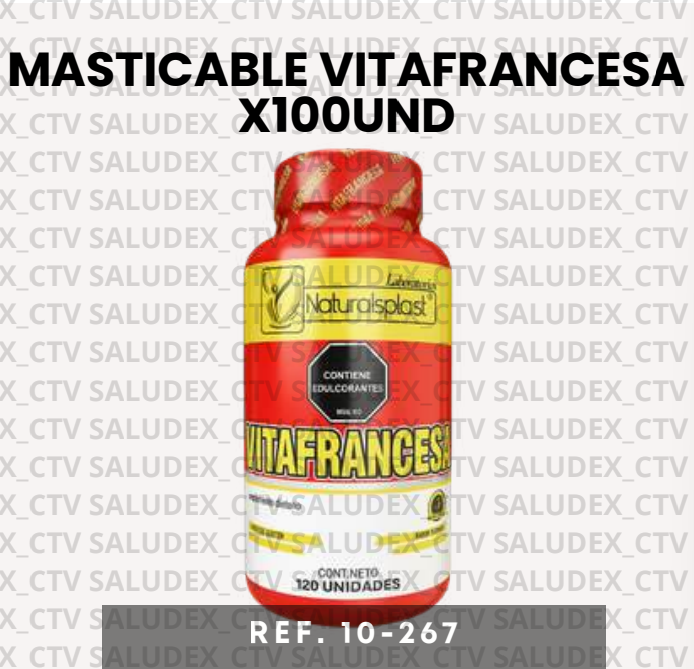 10267 MASTICABLE VITAFRANCESA x100UND NATURALPLAST