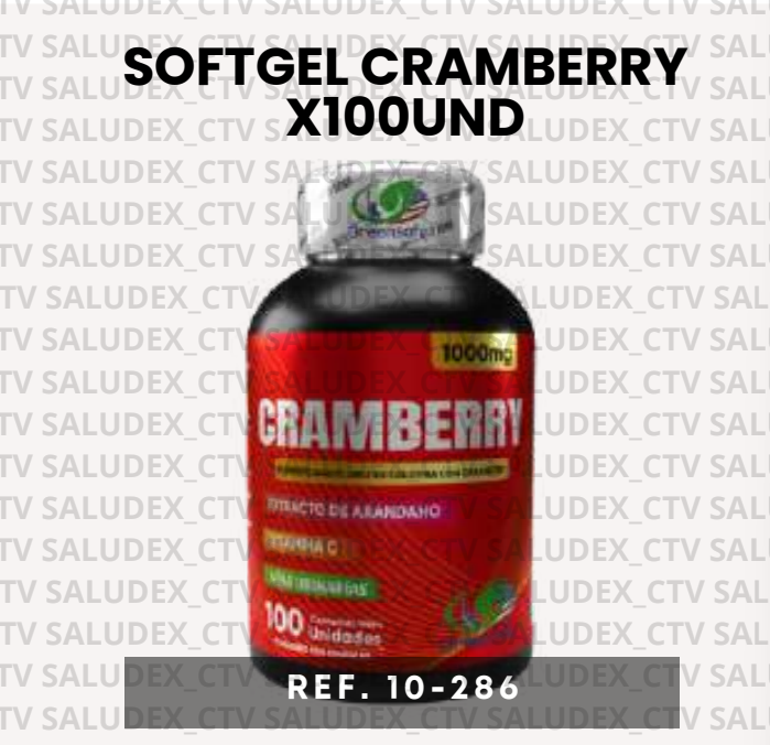 10286 SOFTGEL CRAMBERRY x100UND GREENSOFT