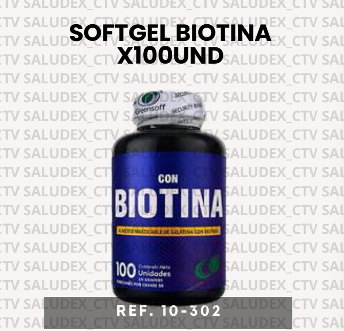 10302 SOFTGEL BIOTINA X100UND GREENSOFT