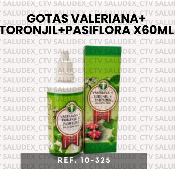 10325 GOTAS VALERIANA TORONJIL PASIFLORA X60ml IMPROFARME